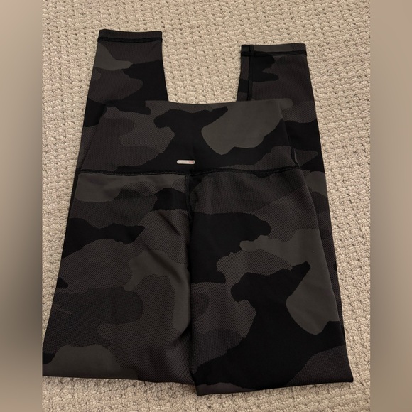Aerie High Waisted Black Grey Camo Leggings Active Workout Womens Small - Picture 7 of 9
